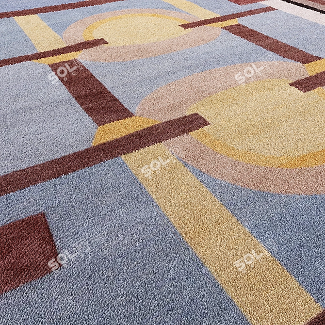 Handcrafted cc-tapis Cinquecento Rugs 3D model image 4