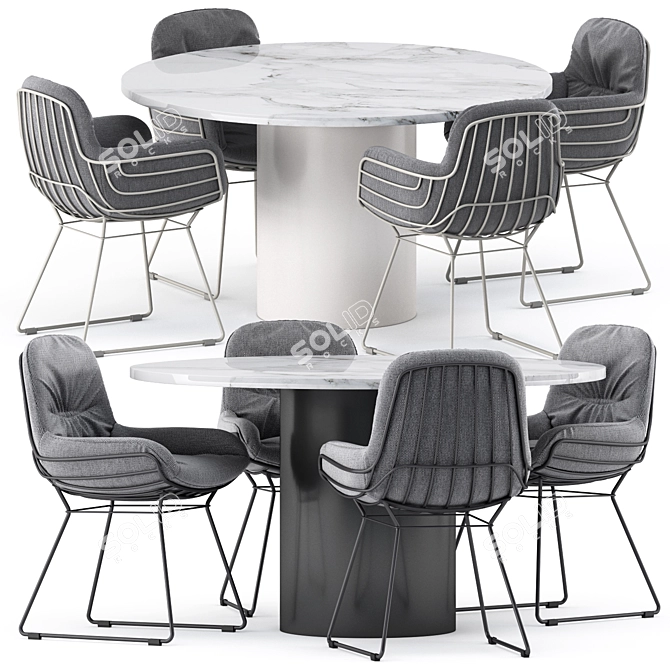 Outdoor Comfort: LEYASOL LOW, HIGH & HIROKI 3D model image 1