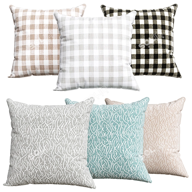Cozy Dream Pillows 3D model image 1