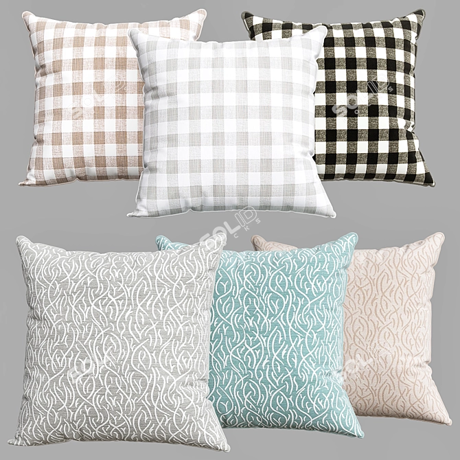 Cozy Dream Pillows 3D model image 2