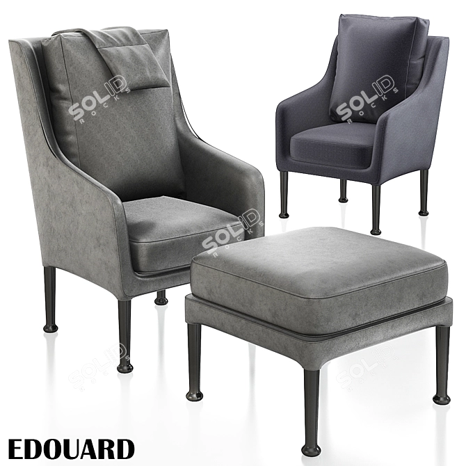 Edouard Citterio Armchair 3D model image 1