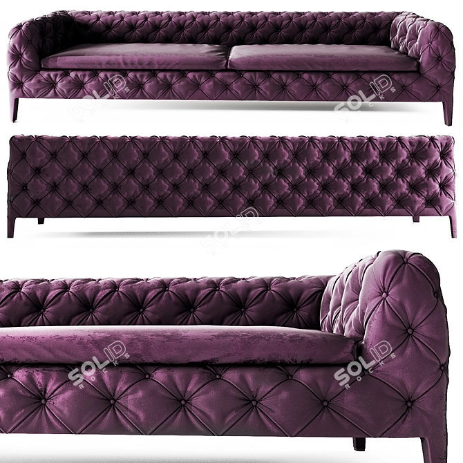 Elegant Windsor Sofa: Timeless Beauty 3D model image 4