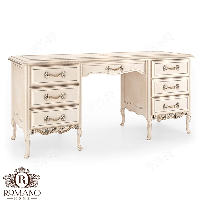 Romano Home Nicole No. 2 Writing Desk 3D model image 1