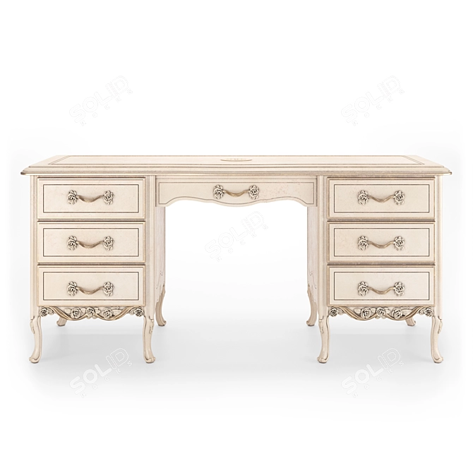 Romano Home Nicole No. 2 Writing Desk 3D model image 2