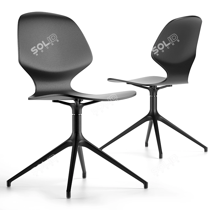 Contemporary Boconcept Florence Chair + Billund Table 3D model image 3