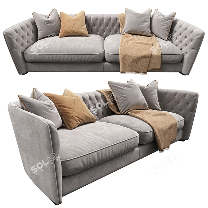 Luxury Furman Royce Sofa 3D model image 1