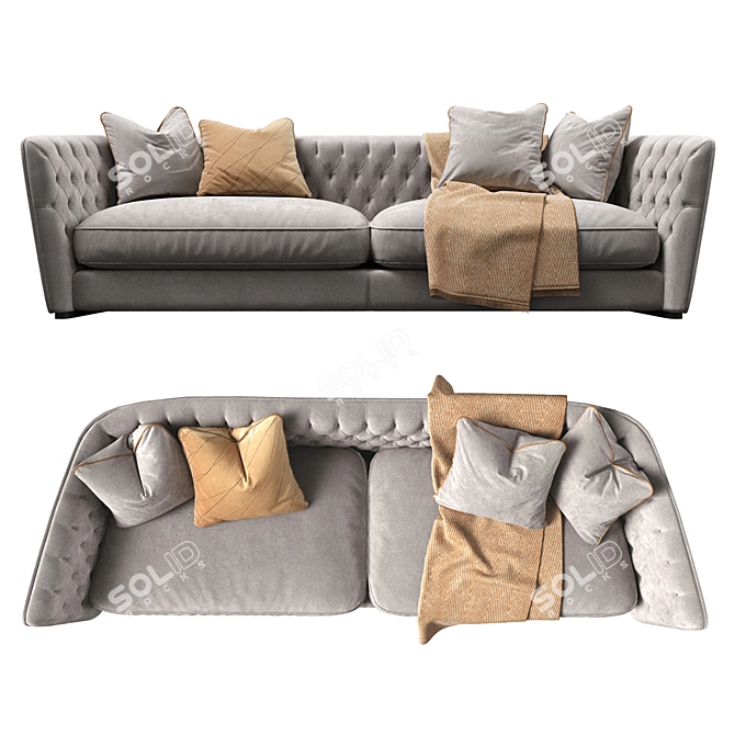 Luxury Furman Royce Sofa 3D model image 3