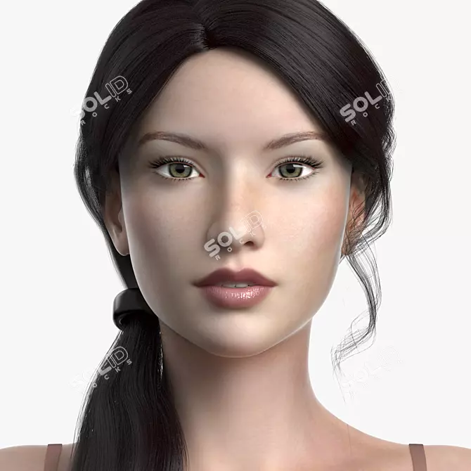 Cinderella: High-Quality 3D Character 3D model image 1