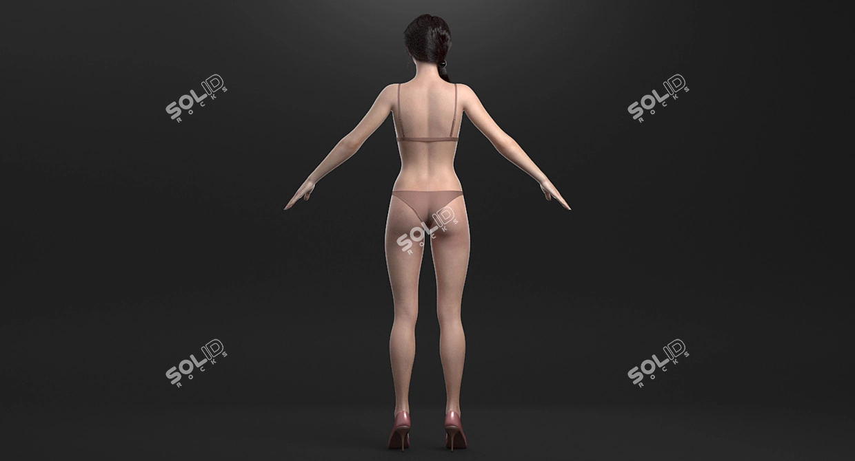 Cinderella: High-Quality 3D Character 3D model image 5