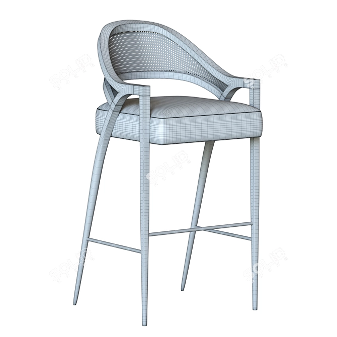 Modern Anais Dining Chair 3D model image 4