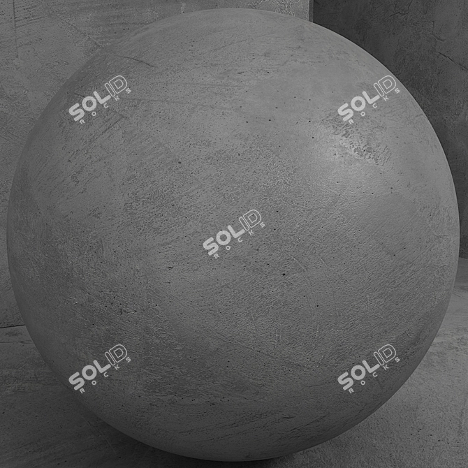 Seamless Concrete Plaster Set 3D model image 2