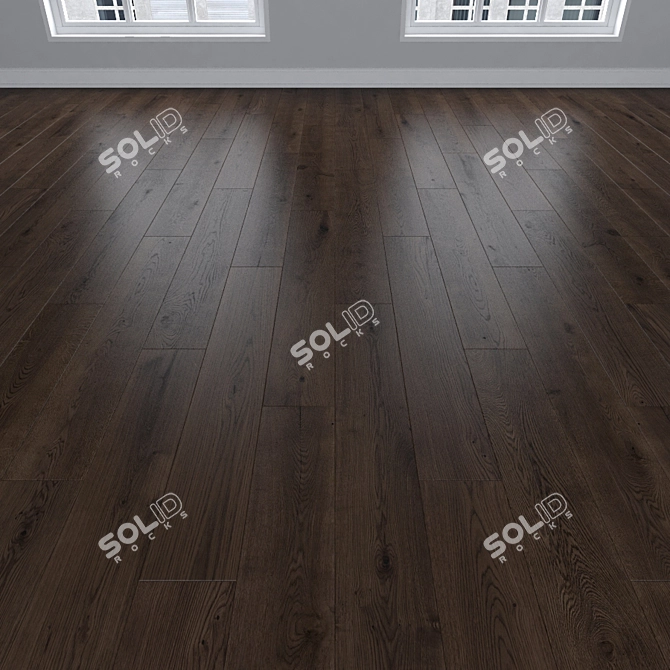 Oak Parquet: Herringbone, Linear, Chevron 3D model image 2