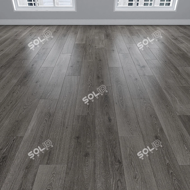 Gray Oak Parquet - Herringbone, Linear, Chevron 3D model image 2