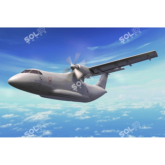 IL-112 Bare Fuselage 3D model image 6