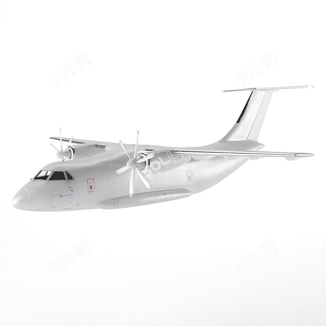 IL-112 Bare Fuselage 3D model image 10