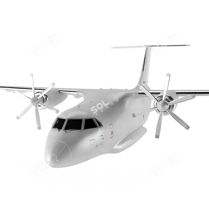 IL-112 Bare Fuselage 3D model image 11