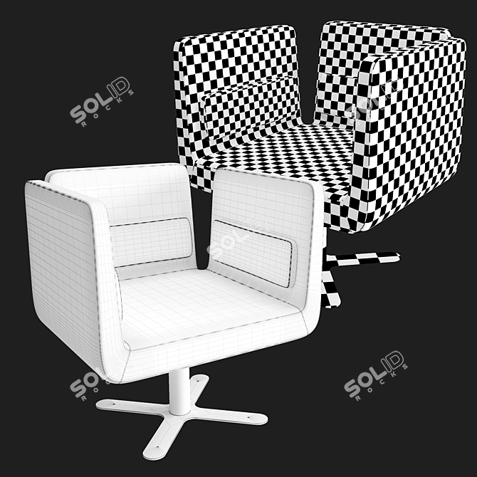 Modern Amadeo Armchair: Stylish Design and Comfort 3D model image 2