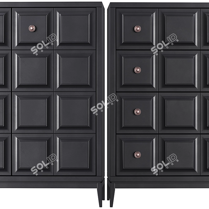 Austin Dresser: Stylish and Spacious 3D model image 2