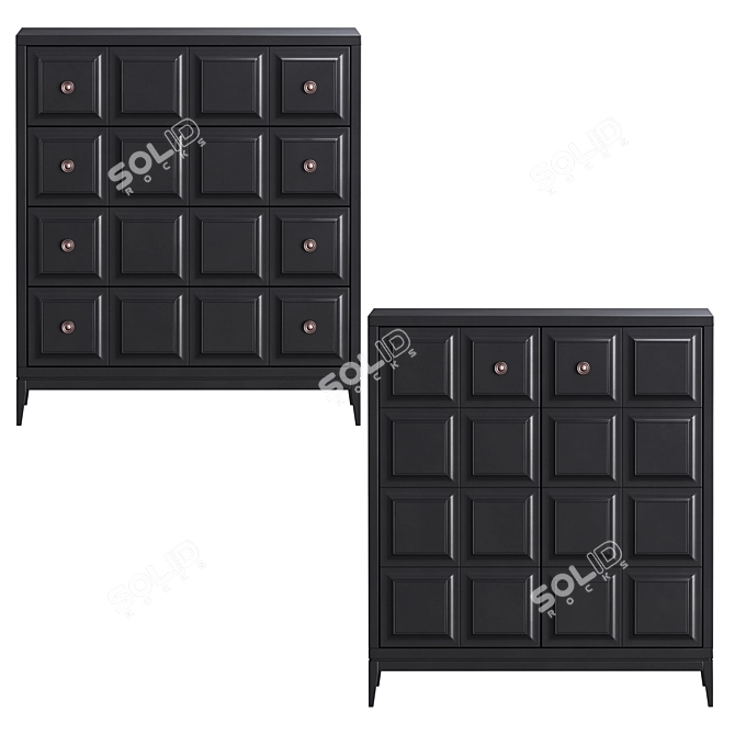 Austin Dresser: Stylish and Spacious 3D model image 3