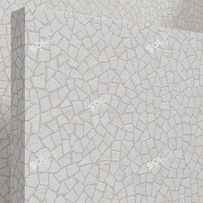 Seamless Stone & Terrazzo Tile Set 3D model image 2