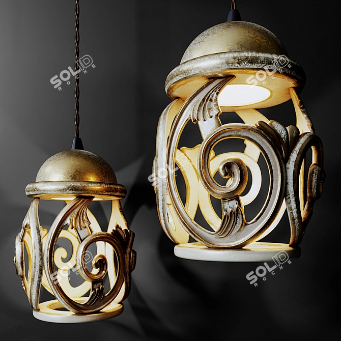 Elegant Silvano Grifoni Pendant 3D model image 1