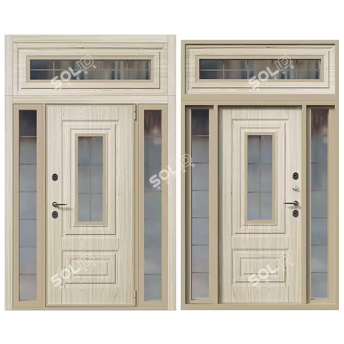 Securemme Thermowood Doors 3D model image 1