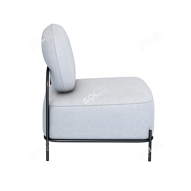 Elegant Pawai Arm Chair 3D model image 2