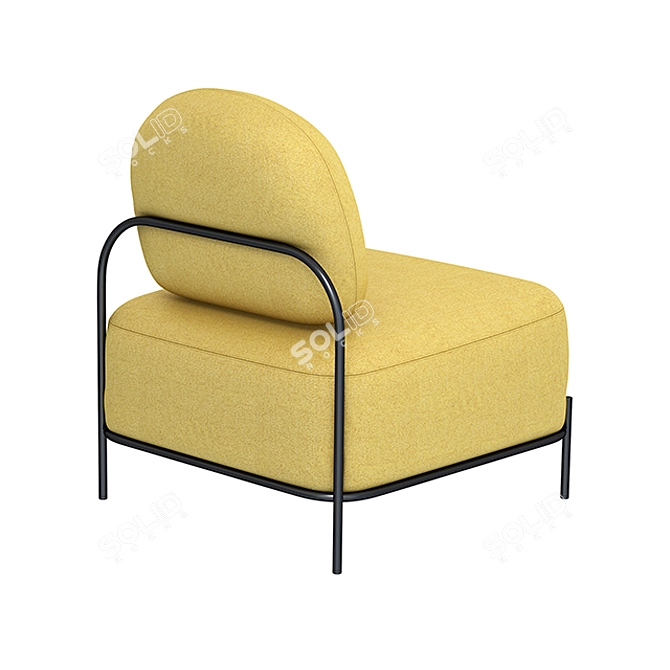 Elegant Pawai Arm Chair 3D model image 3