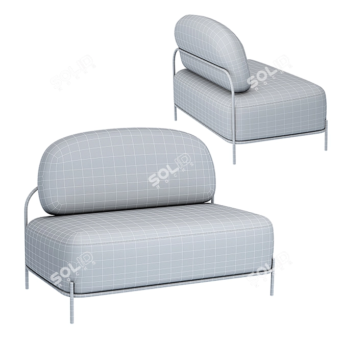 Modern Pawai Sofa: Stylish Comfort 3D model image 5