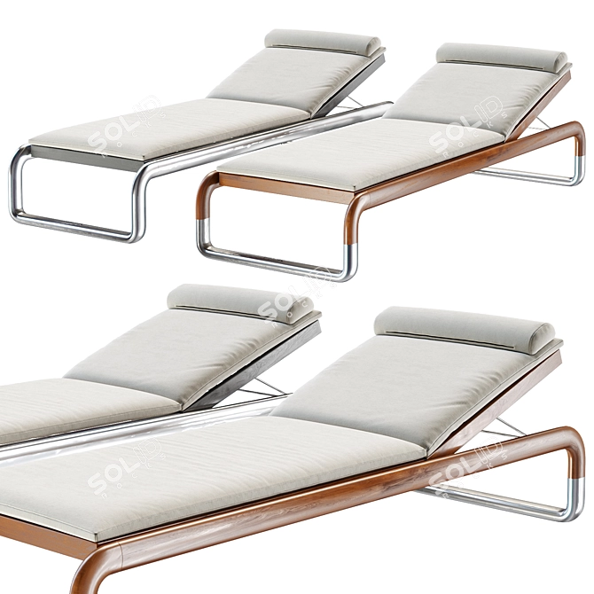 Ultimate Comfort Loungers by H2K 3D model image 1