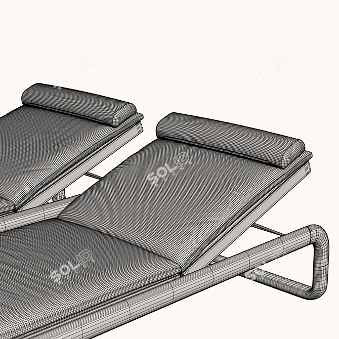 Ultimate Comfort Loungers by H2K 3D model image 3