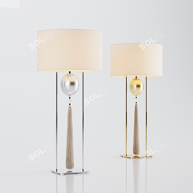 Lux Accra Table Lamps 3D model image 1