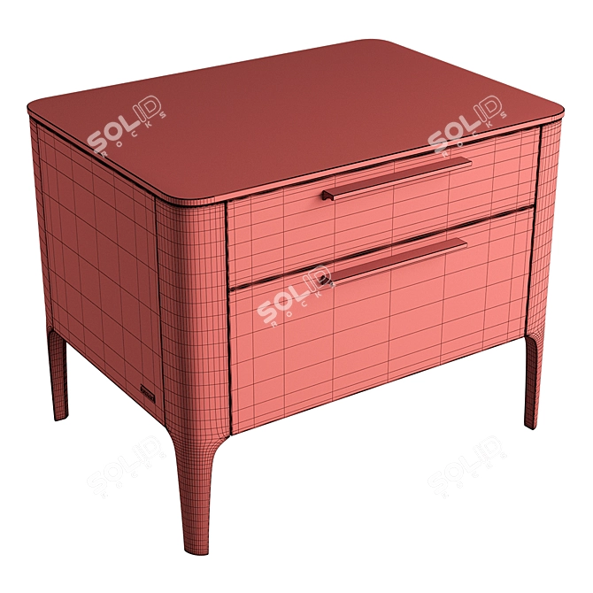 Mara Furman Nightstand: Sleek & Stylish 3D model image 5