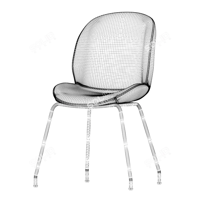 Sleek Beetle Chairs 3D model image 5