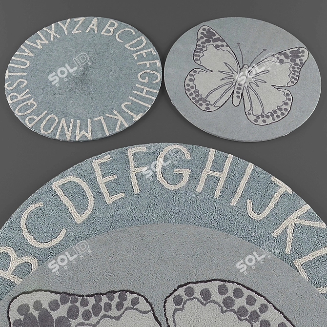 Elegance Underfoot: Lorena Rugs 3D model image 1