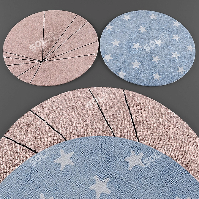 Elegance Underfoot: Lorena Rugs 3D model image 3