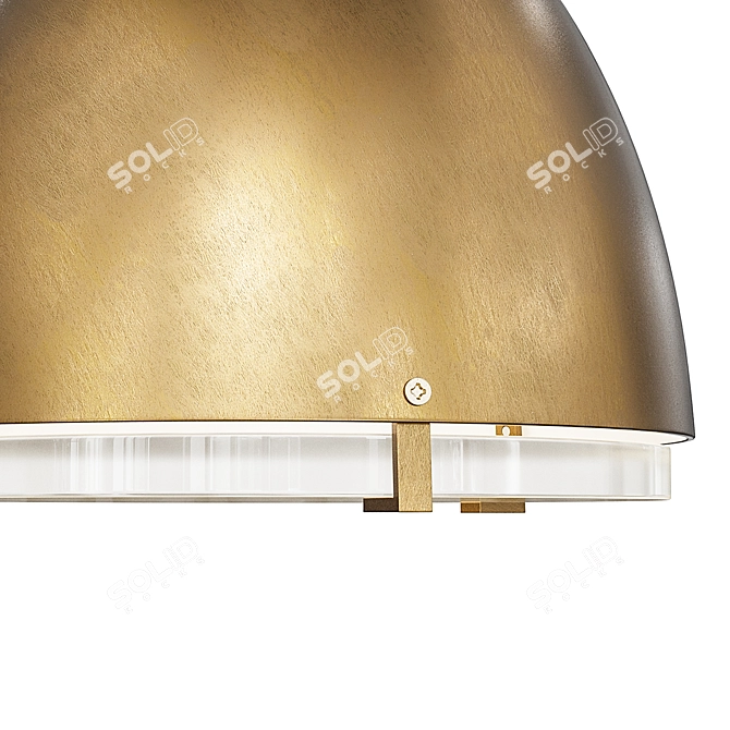 Elegant Jannah Pendant Chandelier 3D model image 4