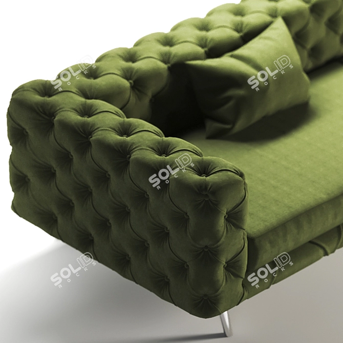 3D MAX 2015 Sofa: Textured & Rendered 3D model image 2