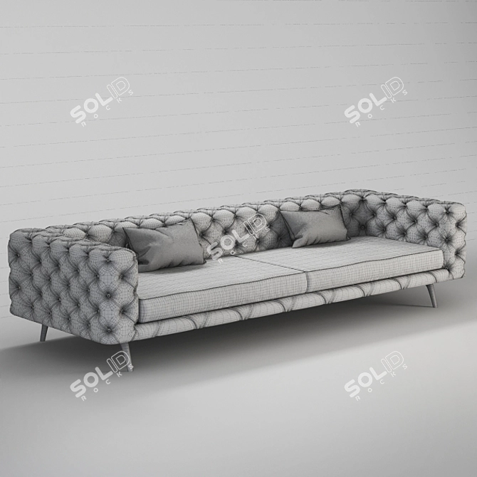 3D MAX 2015 Sofa: Textured & Rendered 3D model image 3