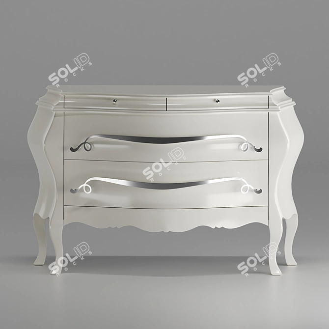 Elegant Zari Maya Chest: Organize in Style 3D model image 1