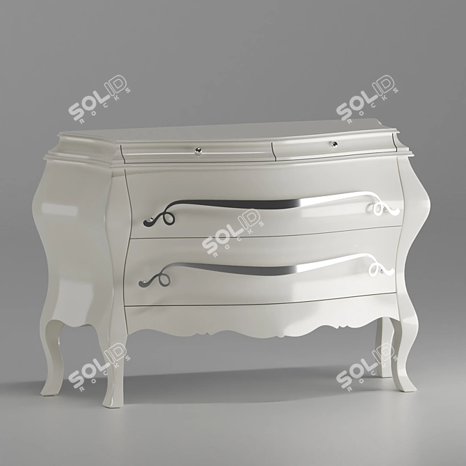 Elegant Zari Maya Chest: Organize in Style 3D model image 2