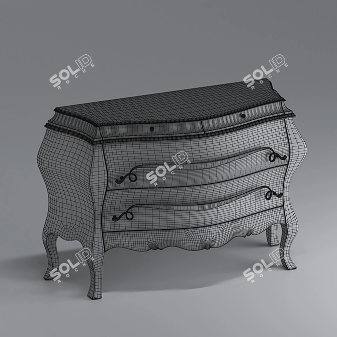 Elegant Zari Maya Chest: Organize in Style 3D model image 4