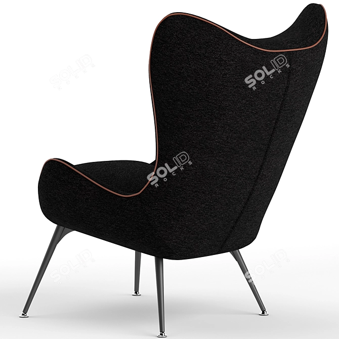 Wittmann Contessa Armchair: Elegant, Compact, and Comfortable! 3D model image 2