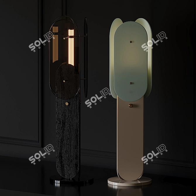 Elegant ARCH Floor Lamp by Douglas & Bec 3D model image 2