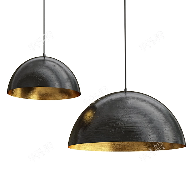 Stunning Luna Pendant Lights 3D model image 1