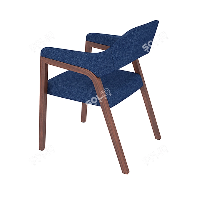 Modern Olive Chair: Stylish & Functional 3D model image 3