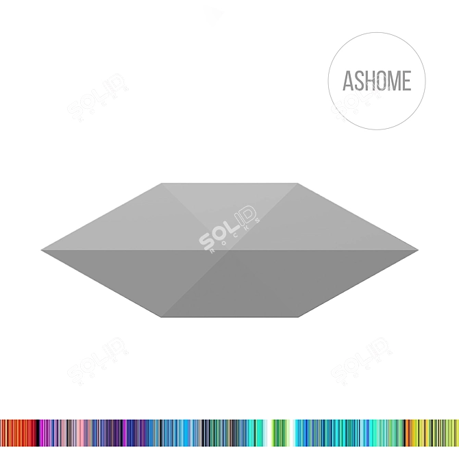 3D Wall Tiles by ASHOME #1: Stylish and Versatile 3D model image 1