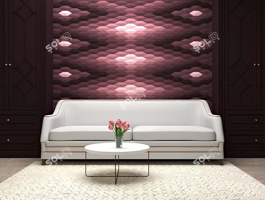 3D Wall Tiles by ASHOME #1: Stylish and Versatile 3D model image 7