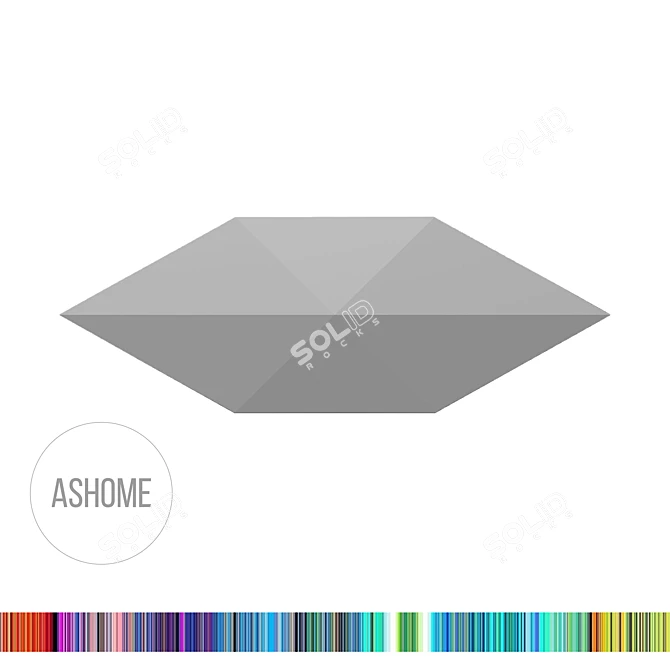 3D Wall Tiles by ASHOME #1: Stylish and Versatile 3D model image 10