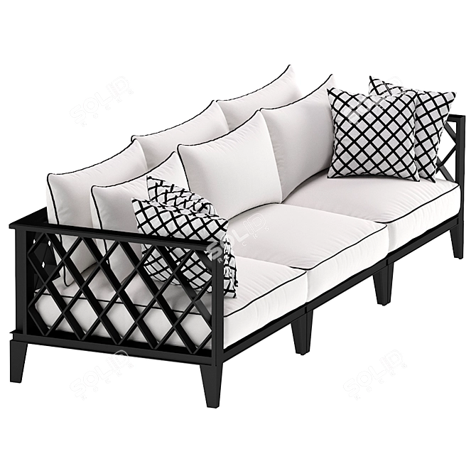 Ocean Club Sofa: Elegant and Versatile 3D model image 2